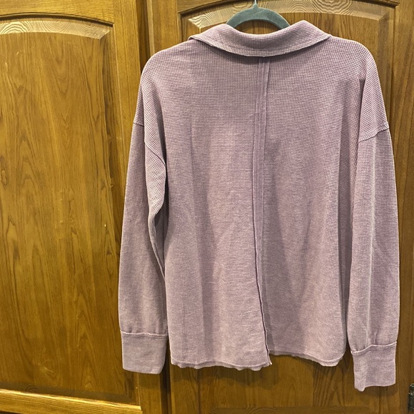 NWT Easel Long Sleeve Mineral Wash Thermal Henley size small - Picture 6 of 6
